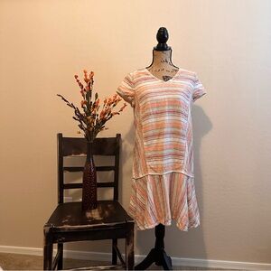 Caslon | Multicolor Striped Midi Dress